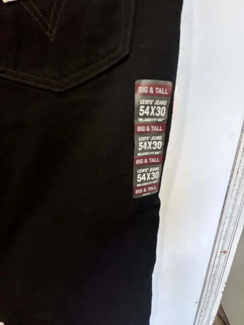 Levi's 550 Relaxed Fit Men's Big & Tall Jeans - Black